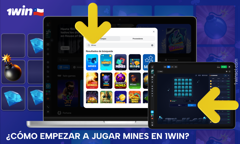 Para empezar a jugar a Mines en 1win, los jugadores de Chile deben registrarse, realizar un depósito y establecer una apuesta